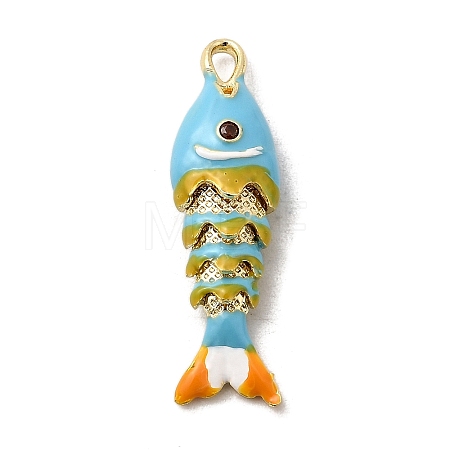 Rack Plating Brass Pendants KK-A268-05G-B05-1