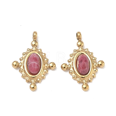 Natural Rhodonite Faceted Pendants GG-CBA50CD-07G-02-1