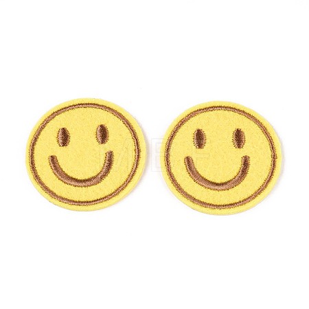 Smiling Face Appliques DIY-N007-17-1