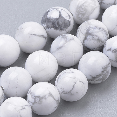 Natural Howlite Beads Strands G-S259-47-8mm-1