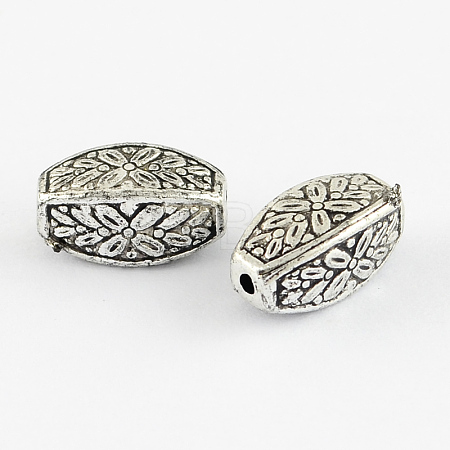 Rectangle Antique Acrylic Beads PACR-S209-07AS-1