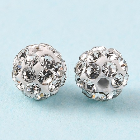 Polymer Clay Rhinestone Beads RB-A053-4mm-01-1