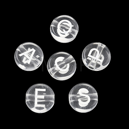 Transparent Acrylic European Beads MACR-K365-02B-06-1