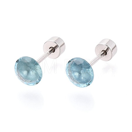 925 Sterling Silver Stud Earrings STER-N016-133A-P-1