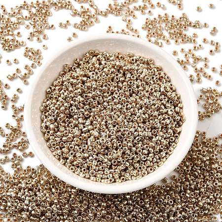 Electroplate 12/0 Glass Seed Beads X-SEED-Q003-01-1