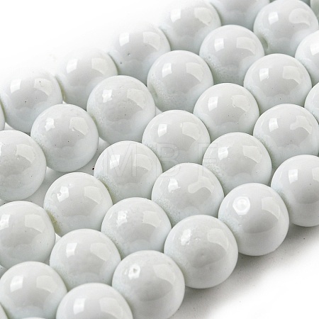 Painted Glass Bead Strands DGLA-S071-8mm-01-1
