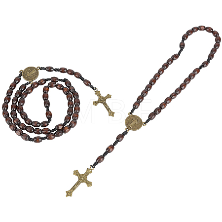 2Pcs Wood Pendant Decorations HJEW-UN00138-1