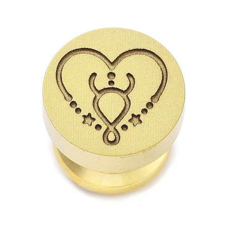 Constellation Golden Tone Wax Seal Brass Stamp Heads LS-STAM-P002-02G-03-1