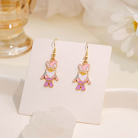 Easter Alloy & Enamel Dangle Earrings FS-WG08BA2-08-1