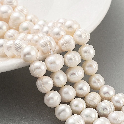 Natural Cultured Freshwater Pearl Beads Strands PEAR-C003-15E-1