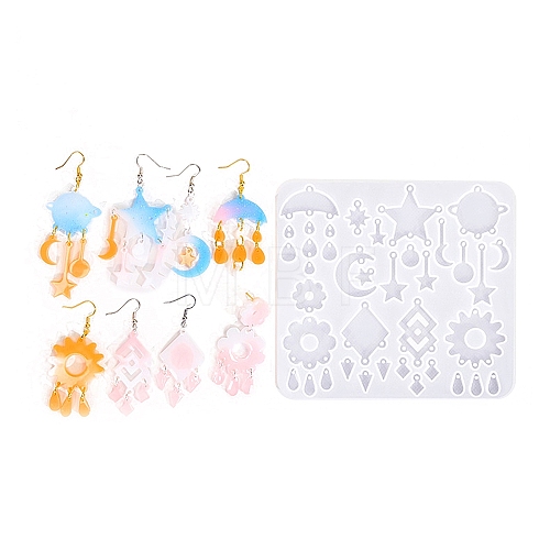 Earrings Pendants DIY Silicone Mold DIY-Q033-07B-1