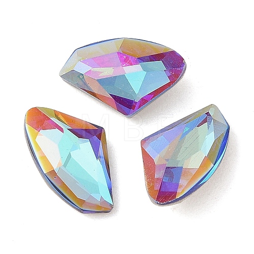 Glass Rhinestone Cabochons RGLA-L029-11B-BBLA-1