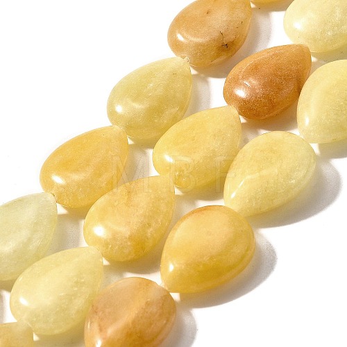 Natural Topaz Jade Beads Strands G-P561-B04-01-1