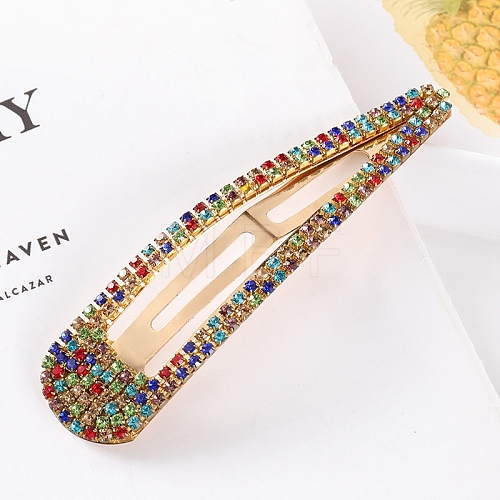 Colorful Rhinestone Snap Hair Clips for Girl PW-WGBA494-01-1