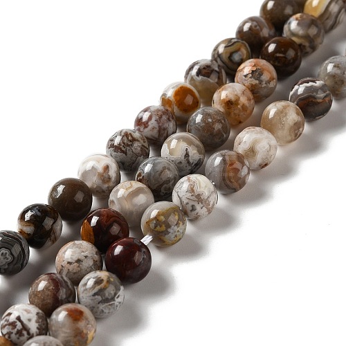 Natural Mexican Agate Beads Strands G-E578-02B-1