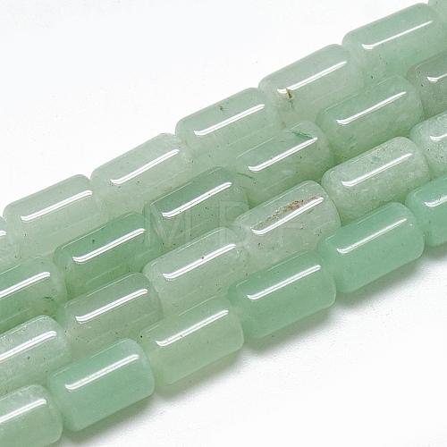 Natural Green Aventurine Bead Strands G-T078-09-1