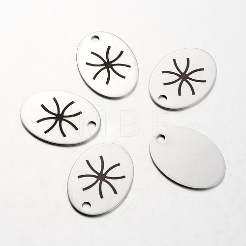 Spray Painted Stainless Steel Pendants STAS-I048-N07-1