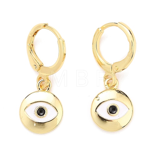 Brass Huggie Hoop Earrings EJEW-JE04324-02-1