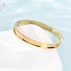 304 Stainless Steel Grooved Bangle Base SA-CBACA70-02G-3