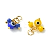 Evil Eye Lampwork & Glass Pendants PALLOY-JF05545-2