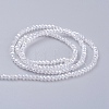 Electroplate Glass Beads Strands X-EGLA-R048-2mm-01-2