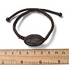 Natural Dragon Blood Beads Bracelets BJEW-H626-02-12-5