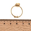 Trapezoid 304 Stainless Steel Open Cuff Bangle Makings with Bezel Tray SA-CBABF3F-02G-05-3