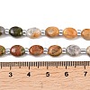 Natural Crazy Agate & Unakite & Quartz Crystal & Synthetic Blue Lace Agate & Lemon Jade Beads Strands G-Z135-A03-6