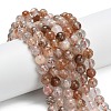 Natural Copper Rutilated Quartz Beads Strands G-L642-B07-8mm-1