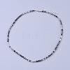 Natural Rutilated Quartz Beaded Necklaces NJEW-K114-C-A05-1