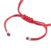 Nylon Braided Bead Bracelets for Women Men BJEW-JB11312-02-4