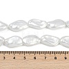 Electroplate Porcelain Imitation Pearl Beads Strands BSHE-Z009-01B-5