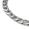 201 Stainless Steel Cuban Link Chain Necklace NJEW-G112-02P-2