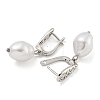 Rack Plating Teardrop Brass Hoop Earrings EJEW-C102-28A-P-2