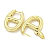 Brass Hoop Earrings EJEW-L211-011G-G-2
