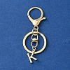 Alloy Initial Letter Charm Keychains KEYC-YW00006-11-1