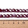 Electroplate Glass Beads Strands EGLA-R018-8mm-9-A-4