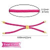 12Pcs 3 Colors Nylon Cords Bracelet Makings Fit for Connector Charms AJEW-YW0001-40A-3