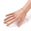 Daisy Link Chain Necklaces & Bracelets Jewelry Sets SJEW-JS01138-02-9