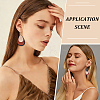 2 Pairs 2 Colors Bohemian PU Leather Teardrop Dangle Earrings EJEW-CL0001-04-5