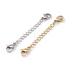8 Strands 8 Styles 304 Stainless Steel Chain Extender STAS-YW0001-12-2