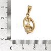 304 Stainless Steel Rhinestone Pendants STAS-A140-05A-G-3