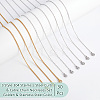  30Pcs 3 Style 304 Stainless Steel Curb & Cable Chain Necklaces Set MAK-NB0001-27-4