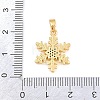 Brass Micro Pave Clear Cubic Zirconia Pendants CU-CBA9B49-02D-G-3