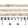 Natural Gold Rutilated Quartz Beads Strands LS-G-G161-A17-05-5