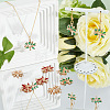 18Pcs 3 Colors Brass Micro Pave Cubic Zirconia Pendants KK-DC0001-25-6