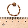 Natural & Synthetic Mixed Stone Stretch Rings RJEW-JR00255-4