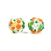 Handmade Two-Tone Lampwork Beads LAMP-T022-01A-06-2