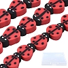 5 Strands Handmade Polymer Clay Beads CLAY-SC0001-45B-1