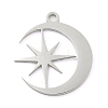 Non-Tarnish 304 Stainless Steel Pendants STAS-B056-26P-04-1